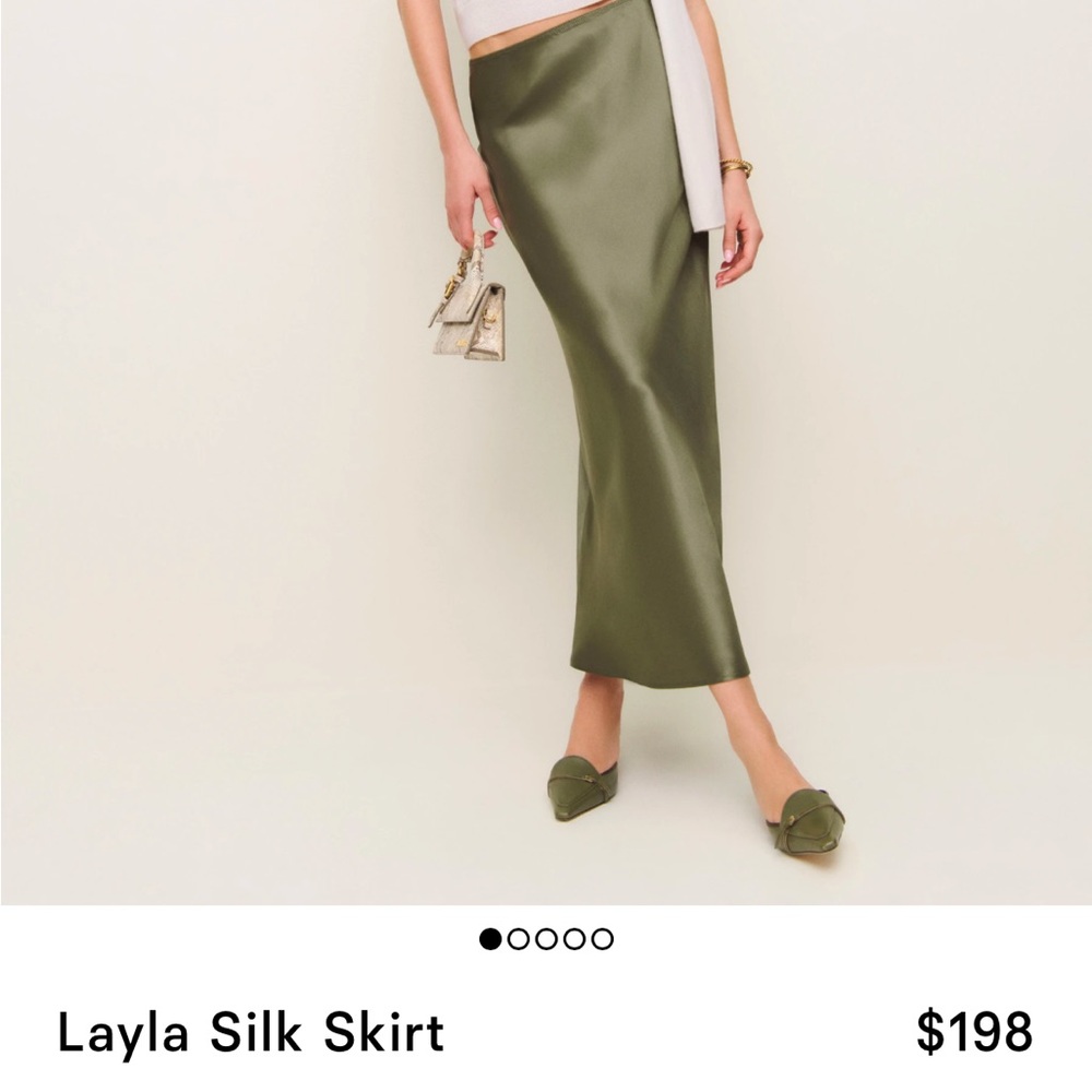 Réformation Layla Silk skirt